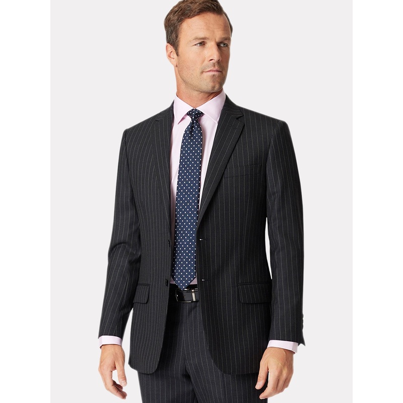 Brook Taverner Black Wool Suit Jacket