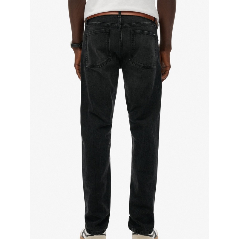 Superdry Black Vintage Slim Straight Leg Jeans