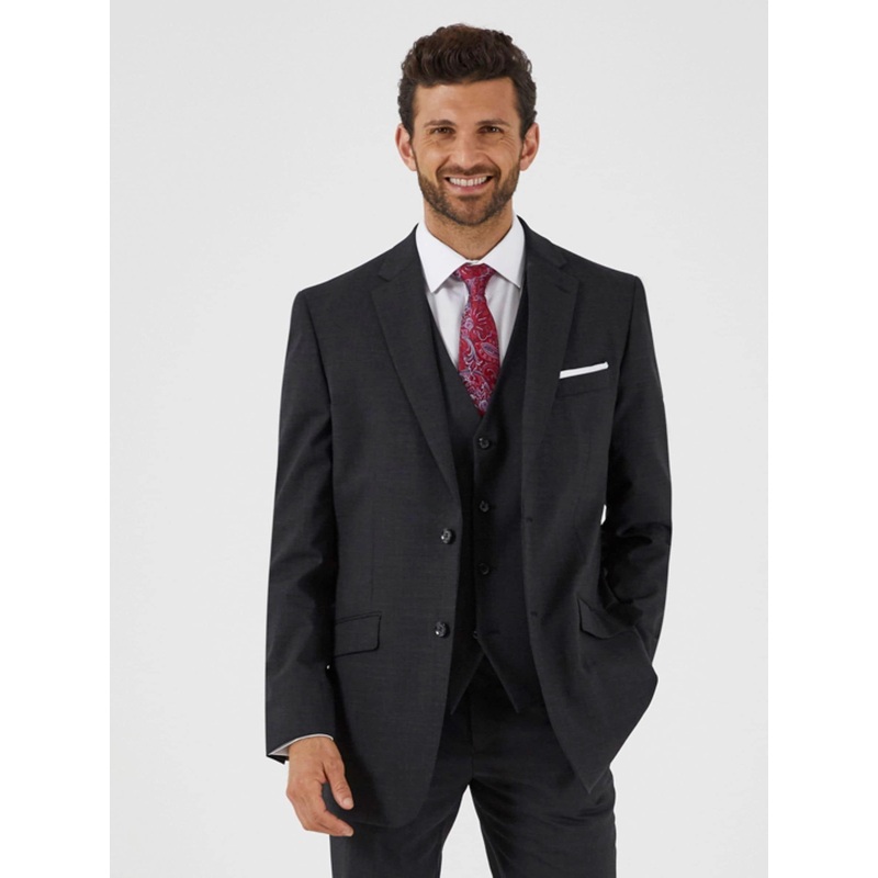 Skopes Charcoal Grey Classic Fit Wool Rich Darwin Suit Jacket