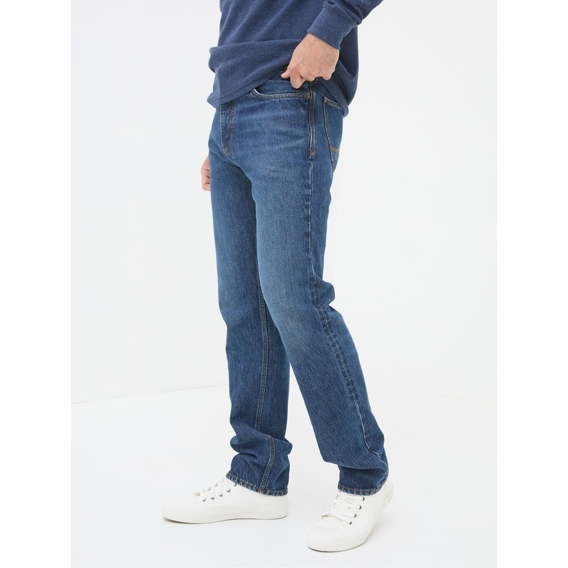 FatFace Blue Straight Fit Jeans