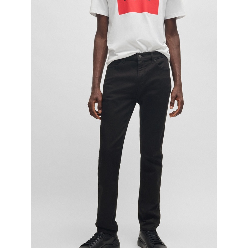 HUGO Black Hugo Slim-Fit Jeans in Stretch Denim