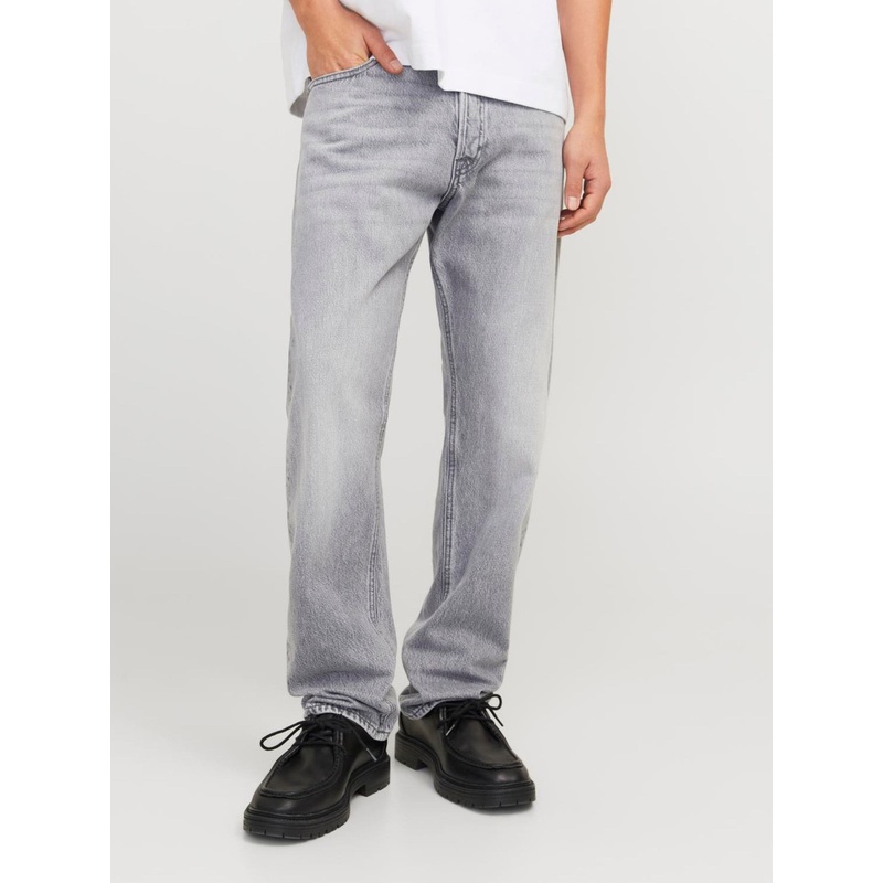 JACK & JONES Grey Chris Relaxed Fit Jeans