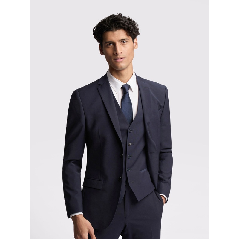 Ted Baker Tailoring Premium Navy Blue Panama Slim Suit Jacket
