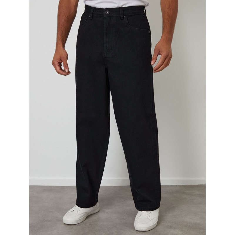 Threadbare Black Baggy Fit Jeans