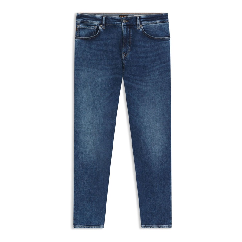 BOSS Blue Regular Fit Maine Stretch Denim Jeans