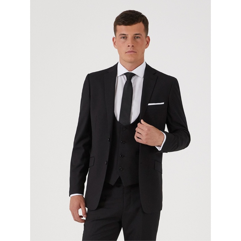 Skopes Black Slim Fit Milan Suit Jacket