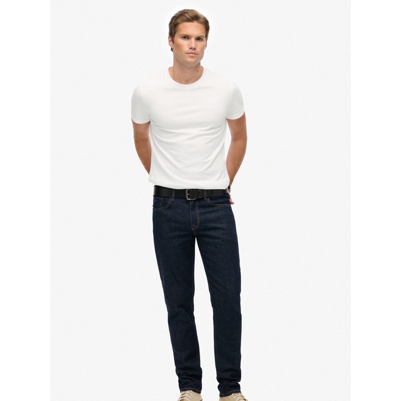 Superdry Navy Blue Vintage Slim Straight Leg Jeans