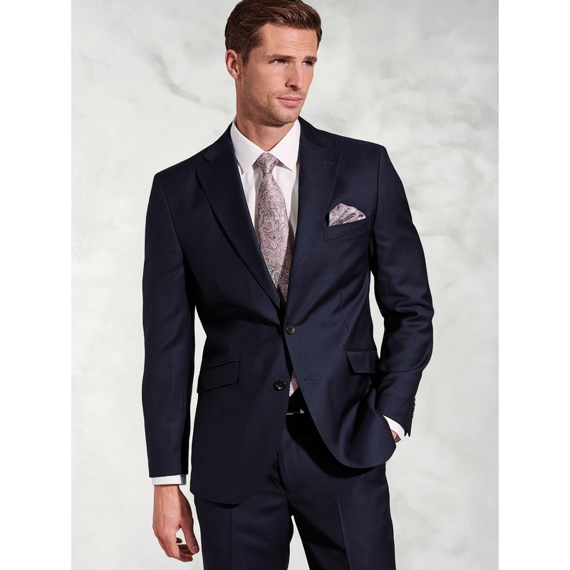 Brook Taverner Blue Wool Suit Jacket
