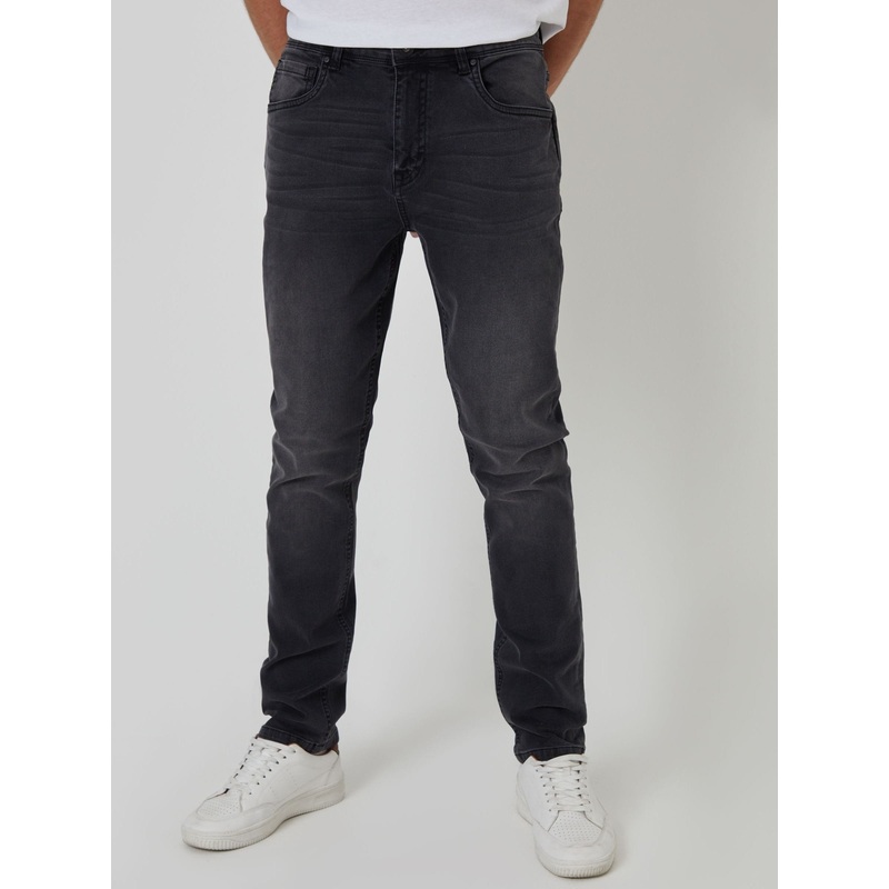 Threadbare Washed Black Slim Fit Jeans With Stretch