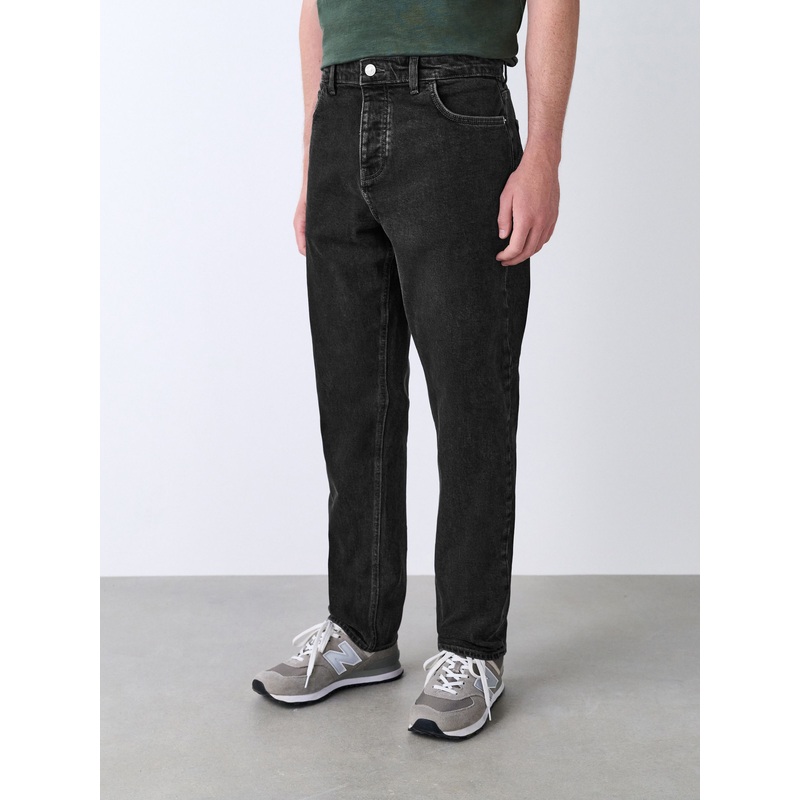 Washed Black Slim Fit Vintage Wash Denim Jeans