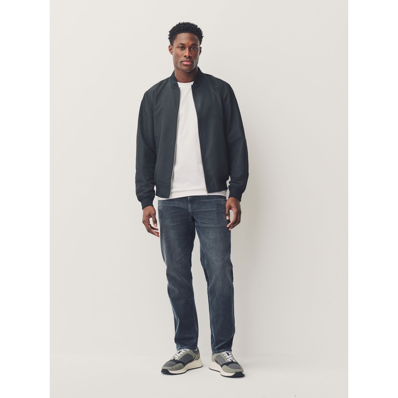 Charcoal Grey Slim Fit Authentic Stretch Denim Jeans