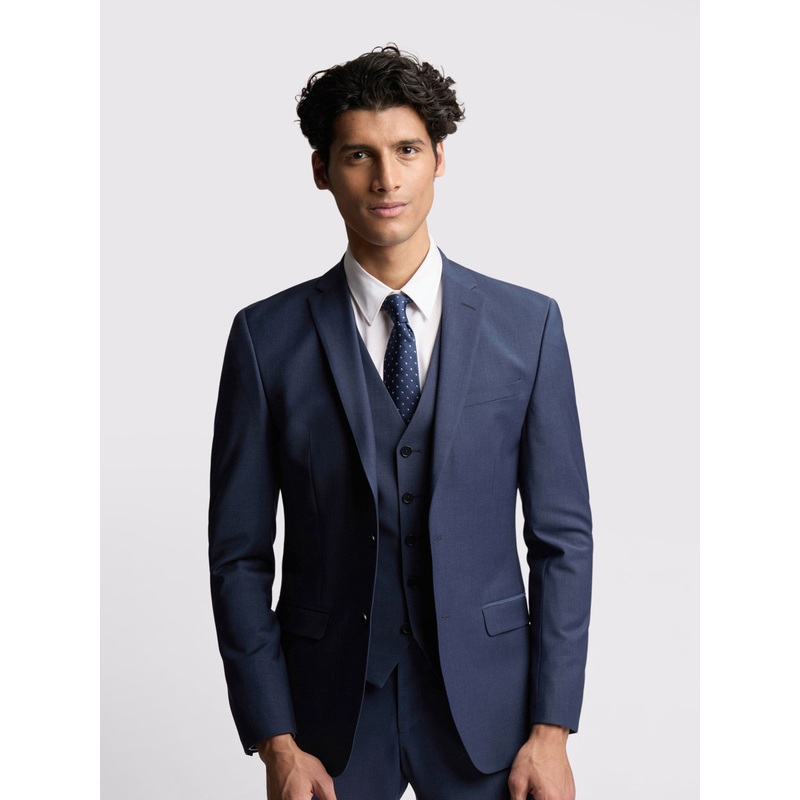 Ted Baker Tailoring Premium Blue Panama Slim Suit Jacket