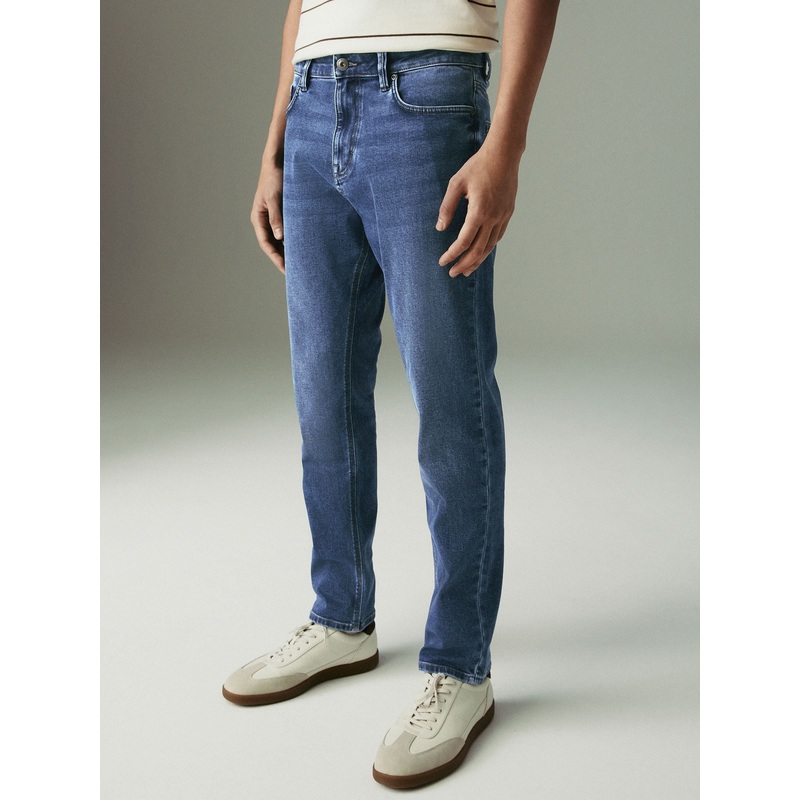 Blue Mid Slim Fit Motionflex Jeans