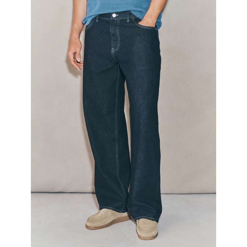 Dark Blue EDIT Baggy Fit Jeans