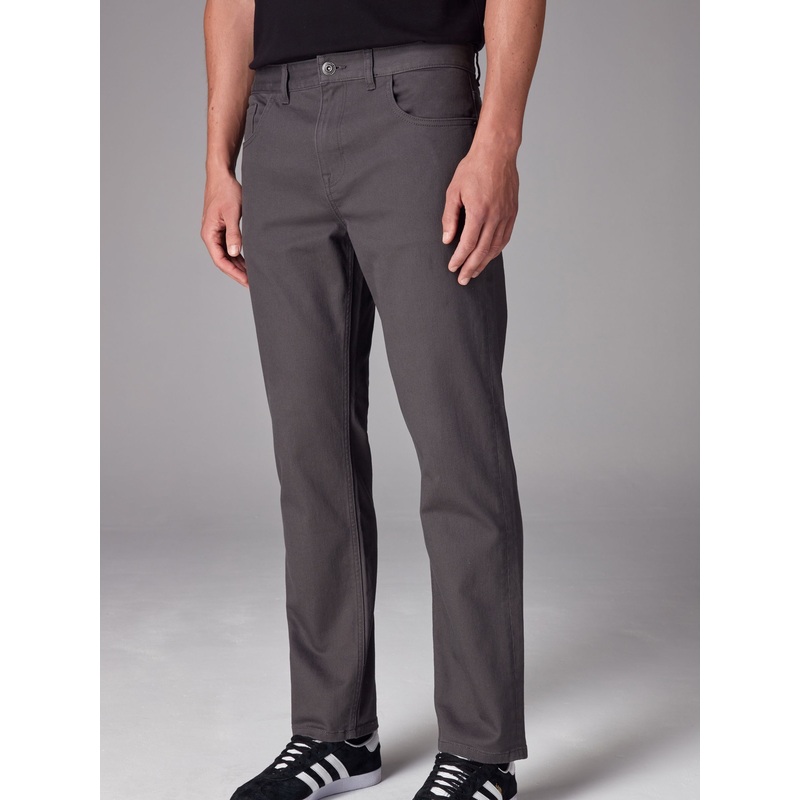 Charcoal Single Straight Fit Classic Stretch Jeans