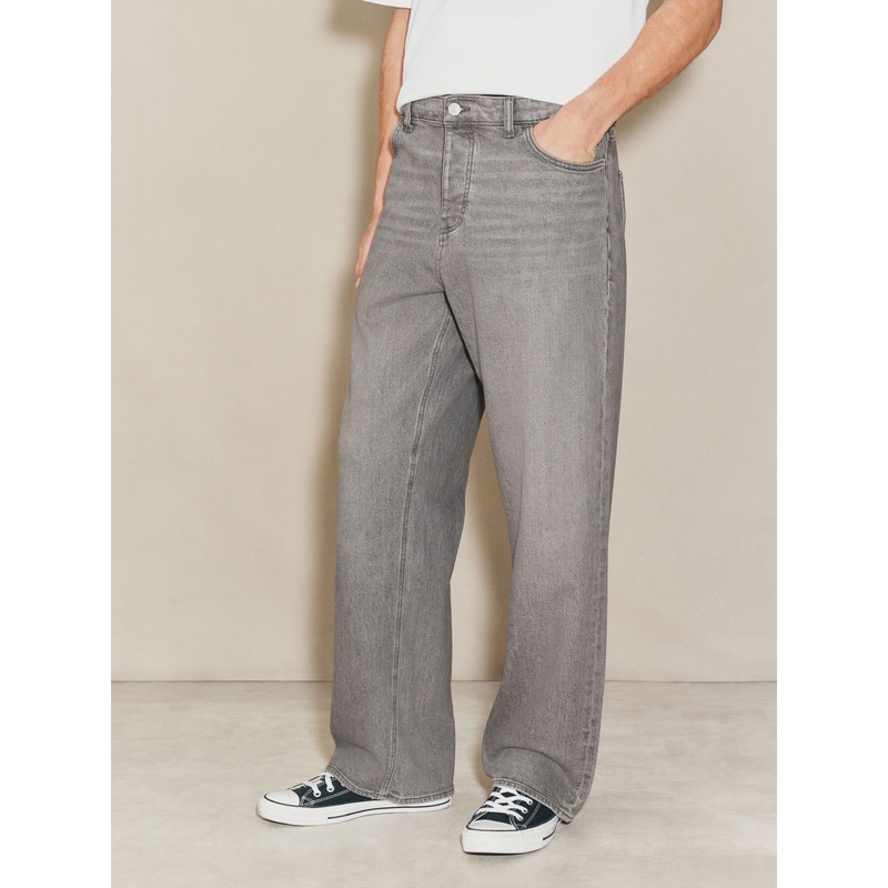 Grey EDIT Baggy Fit Jeans