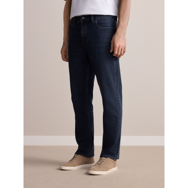 Ink Blue Straight Fit Signature Soft Touch Denim Jeans