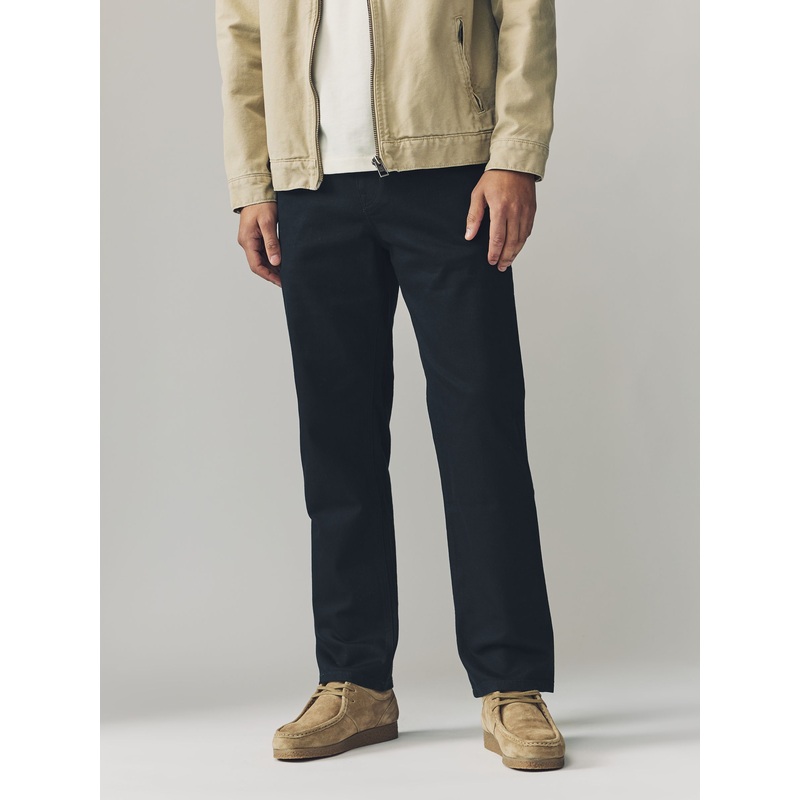 Navy Single Straight Fit Classic Stretch Jeans