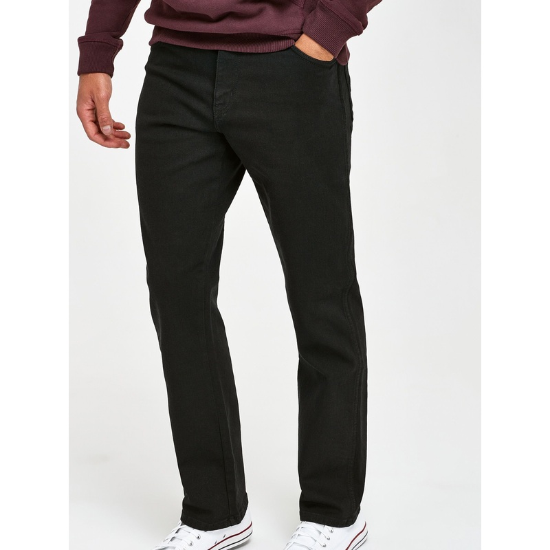 Wrangler Black Straight Fit Texas Authentic Jeans