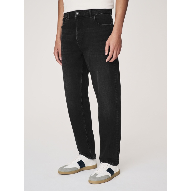 Black Regular Tapered Fit Classic Stretch Jeans
