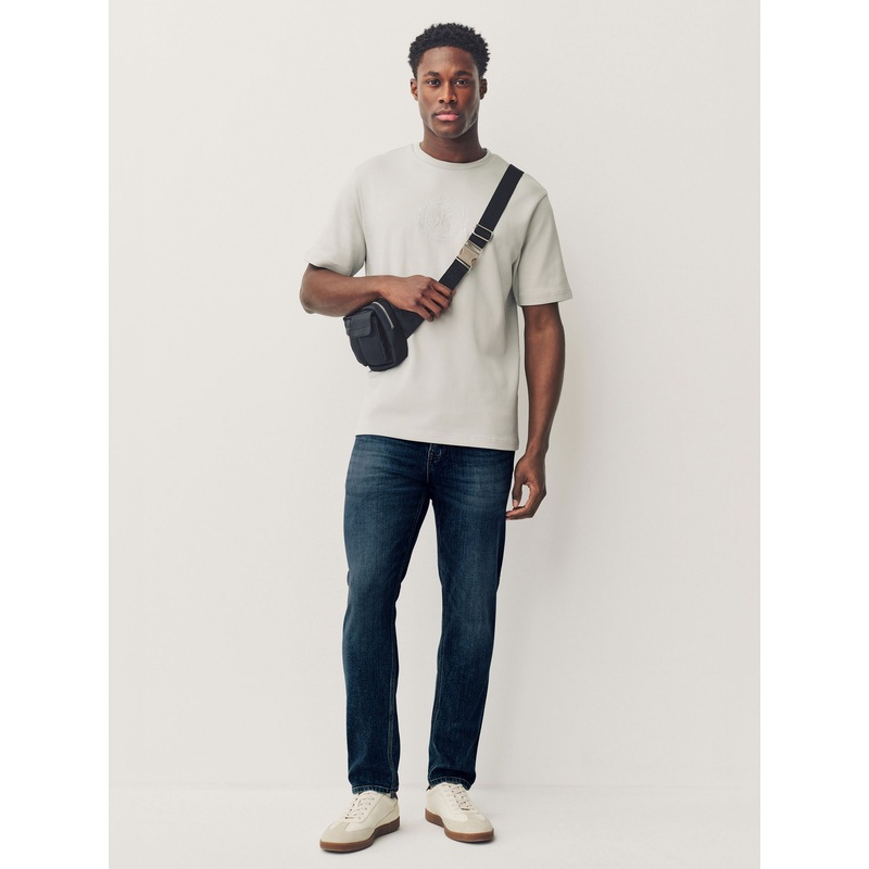 Blue Vintage Slim Fit Authentic Stretch Denim Jeans