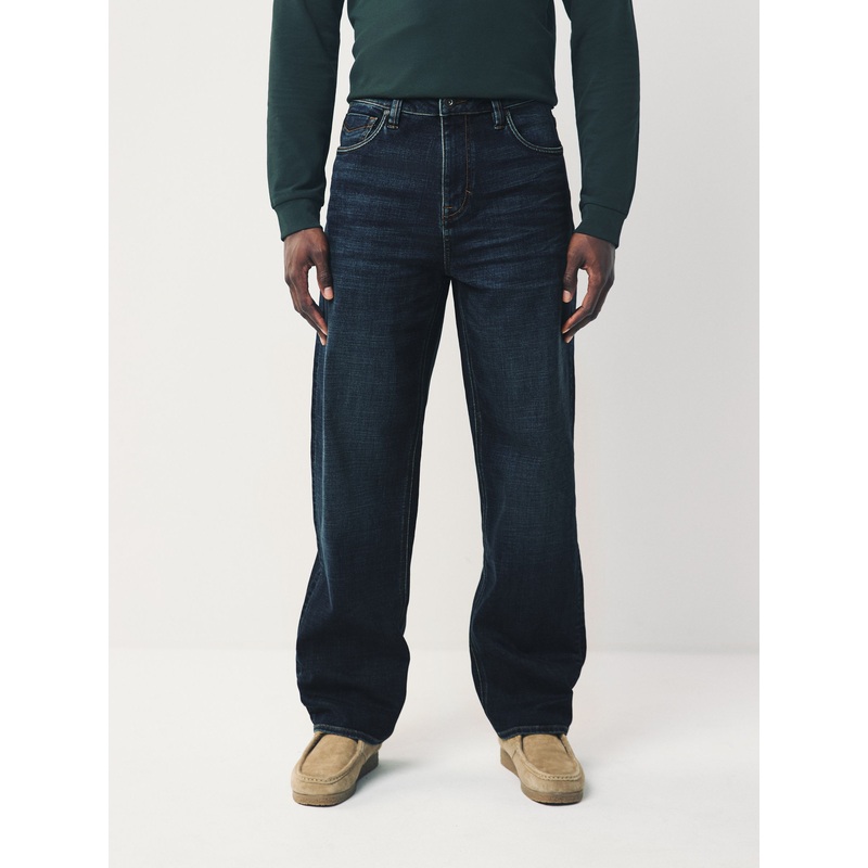 Blue Mid Indigo Relaxed Fit Motionflex Jeans