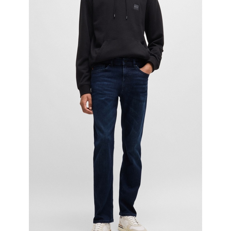 BOSS Blue Chrome Slim Fit Delaware Stretch Jeans