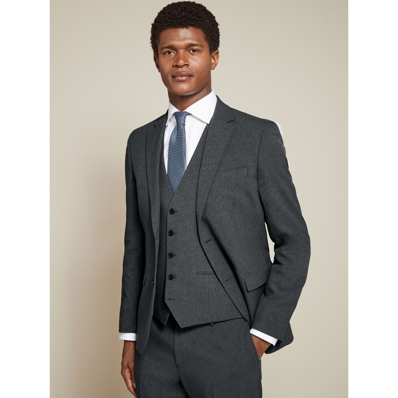 Charcoal Grey Slim Fit Essential Suit Jacket