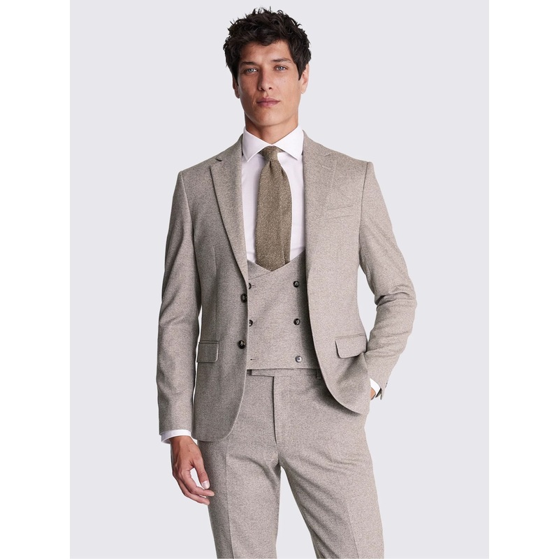 MOSS Neutral Slim Fit Suit Jacket