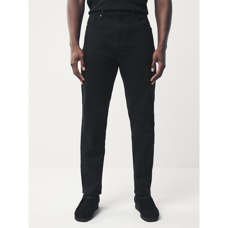 Black Regular Tapered Fit Motionflex Jeans