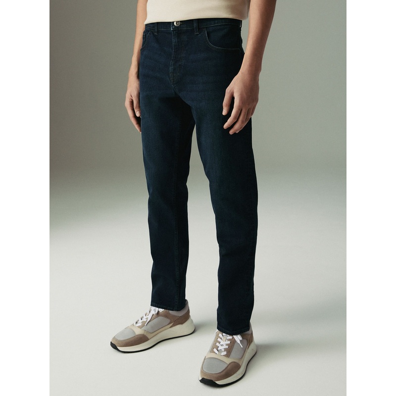 Blue Deep Rinse Single Slim Fit Classic Stretch Jeans