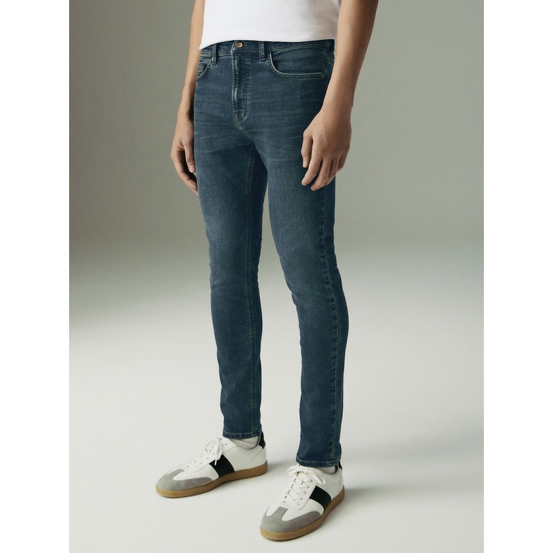 Blue Tint Vintage Skinny Fit Comfort Stretch Jeans