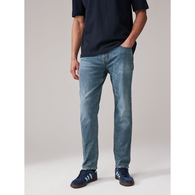 Blue Light Vintage Single Slim Fit Classic Stretch Jeans
