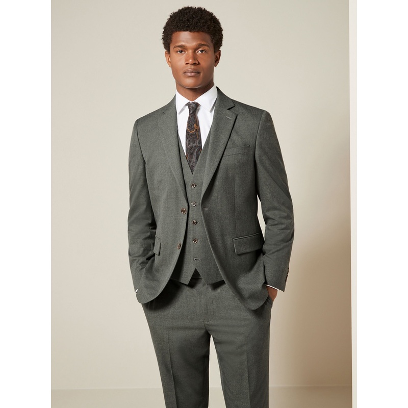 Marl Green Slim Fit Motionflex Stretch Suit Jacket
