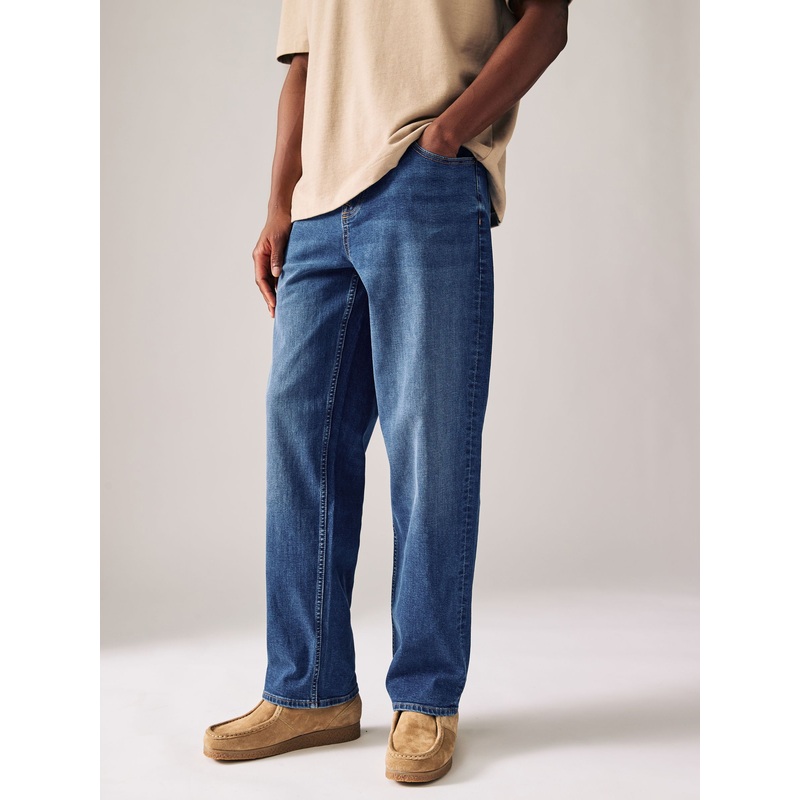 Blue Authentic Classic Stretch Relaxed Fit Jeans