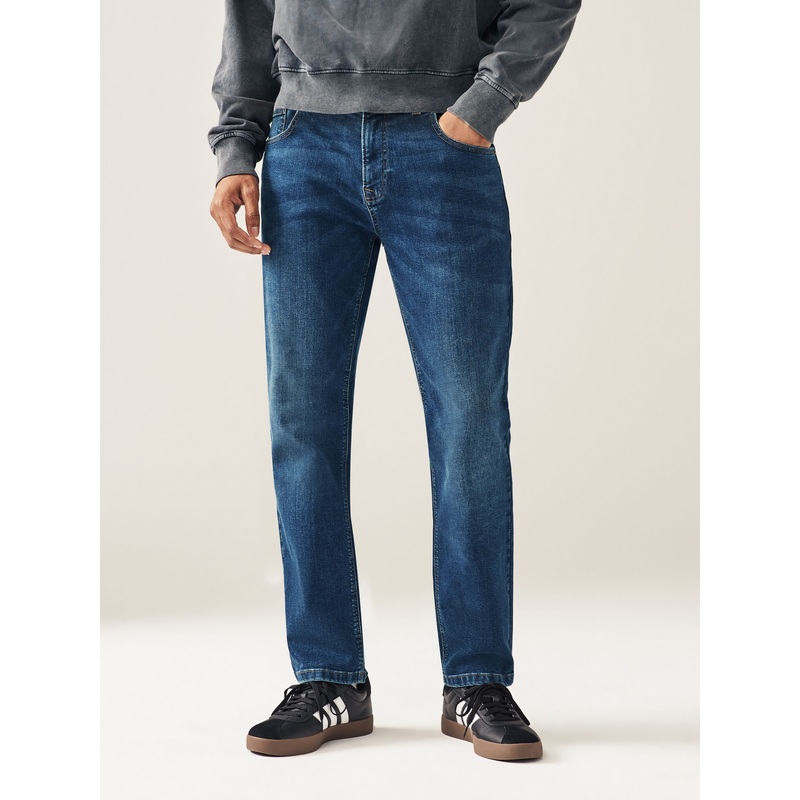 Blue Mid Single Slim Fit Classic Stretch Jeans