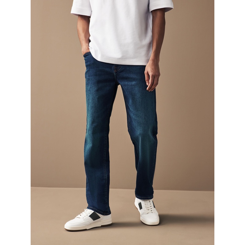 Blue Straight Fit Motionflex Jeans