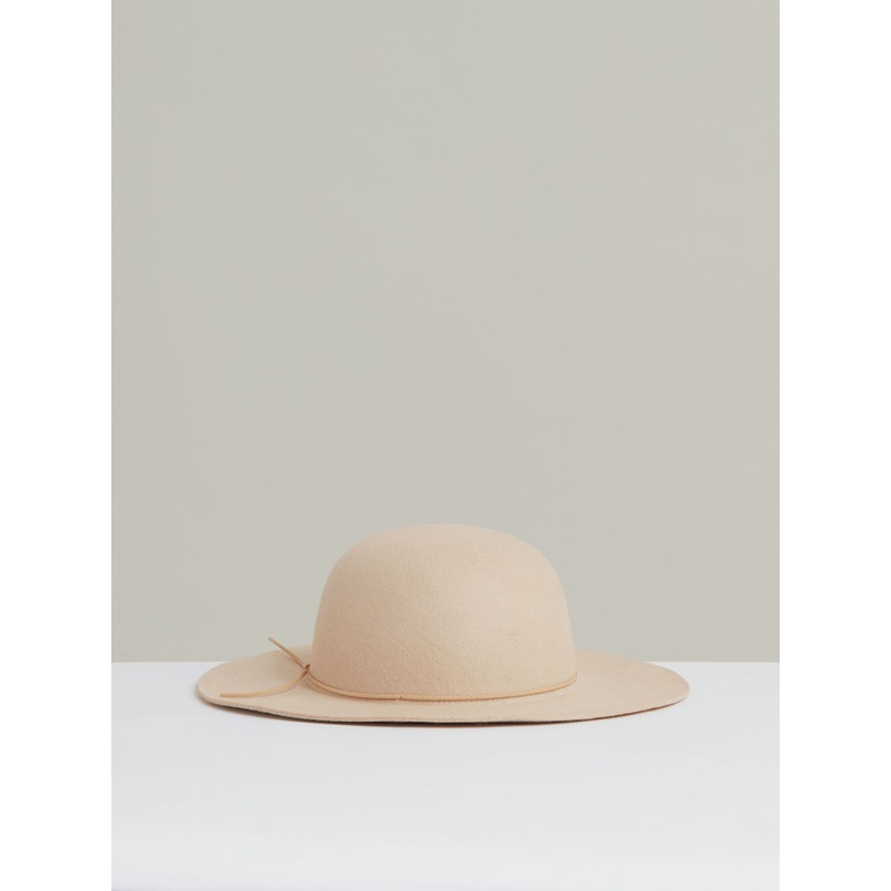 Reiss Neutral Lucy Felted Wool Sun Hat