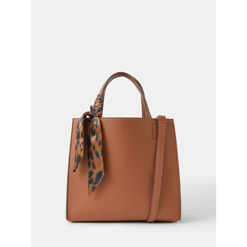 Accessorize Natural Scarf Handle Hand Bag