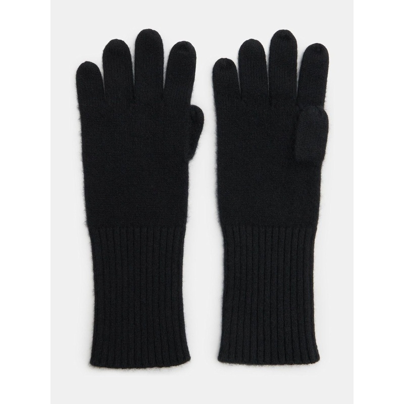Hush Black Winter Cashmere Gloves