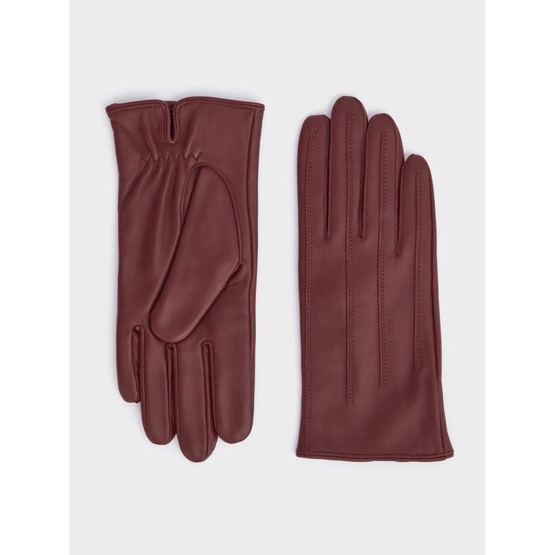 Osprey London Purple The Lila Leather Gloves
