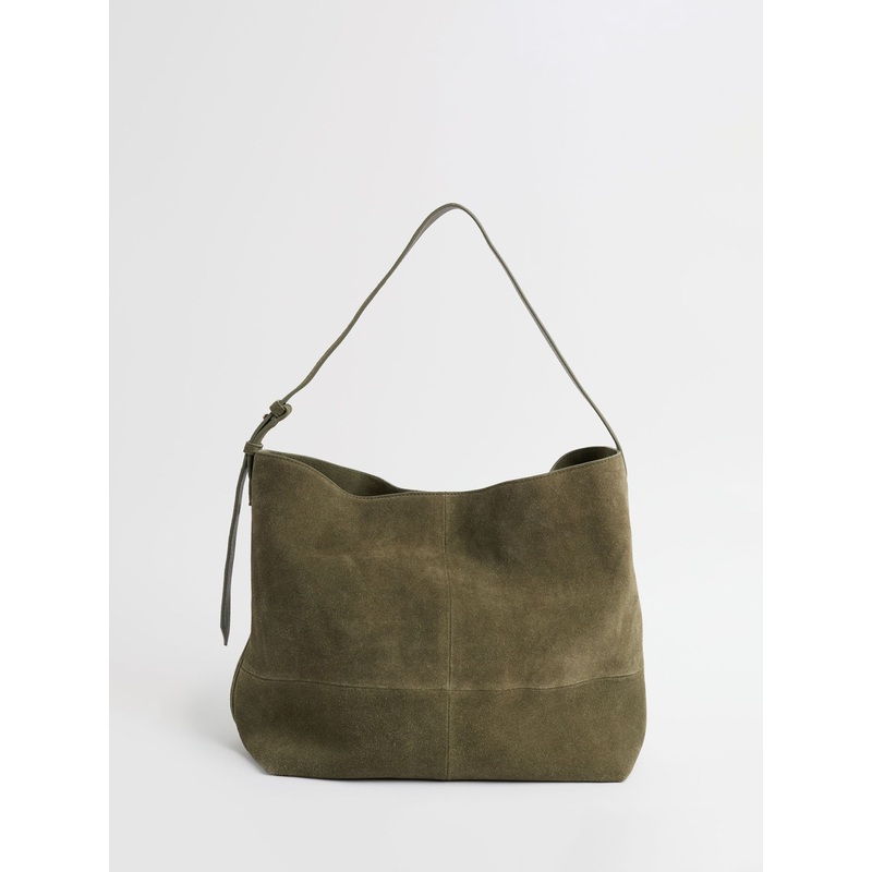 Seasalt Cornwall Green Annet Suede Shoulder Bag