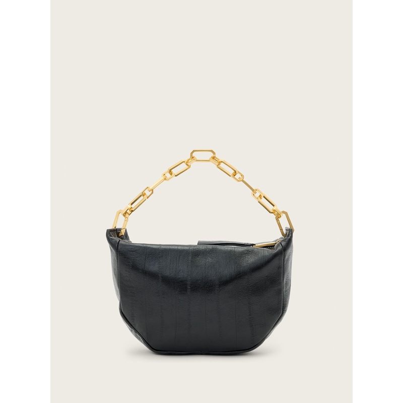 AllSaints Black Midea Mini Eel Bag