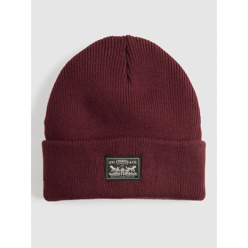Levi’s Bordeaux Backpatch Knitted Beanie