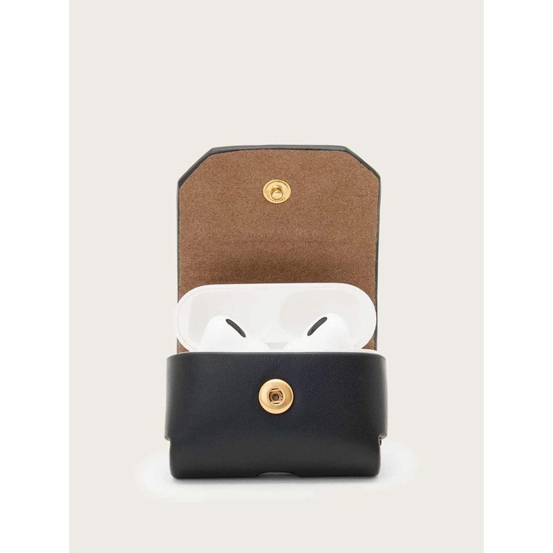 AllSaints Black Airpod Hex Case