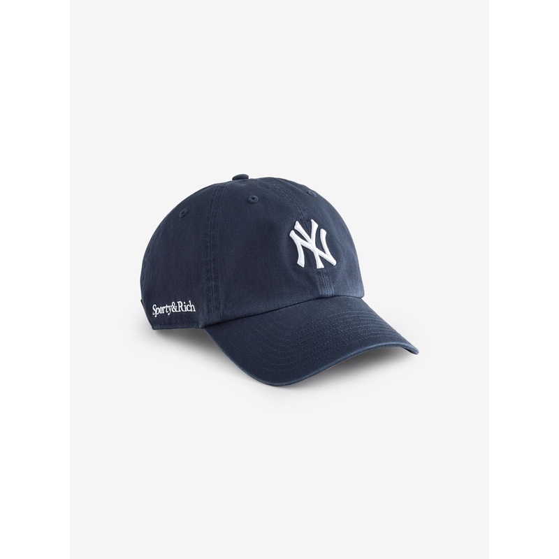 Sporty & Rich Blue Yankees Serif Hat