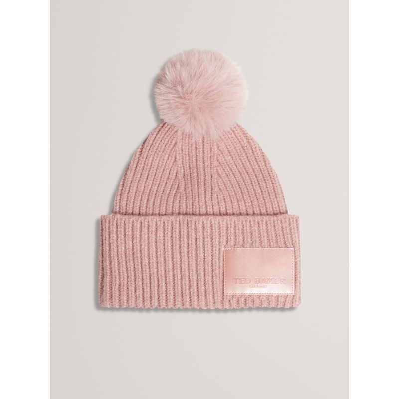 Ted Baker Pink Sershii Colourblock Bobble Hat
