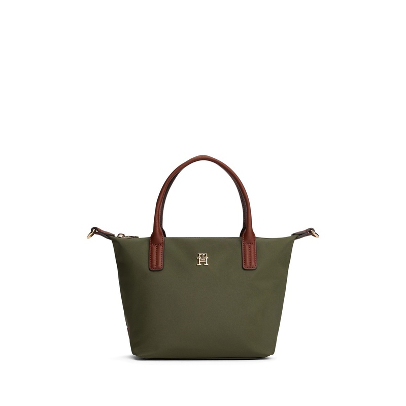 Tommy Hilfiger Green Webbing Cross-Body Tote Bag