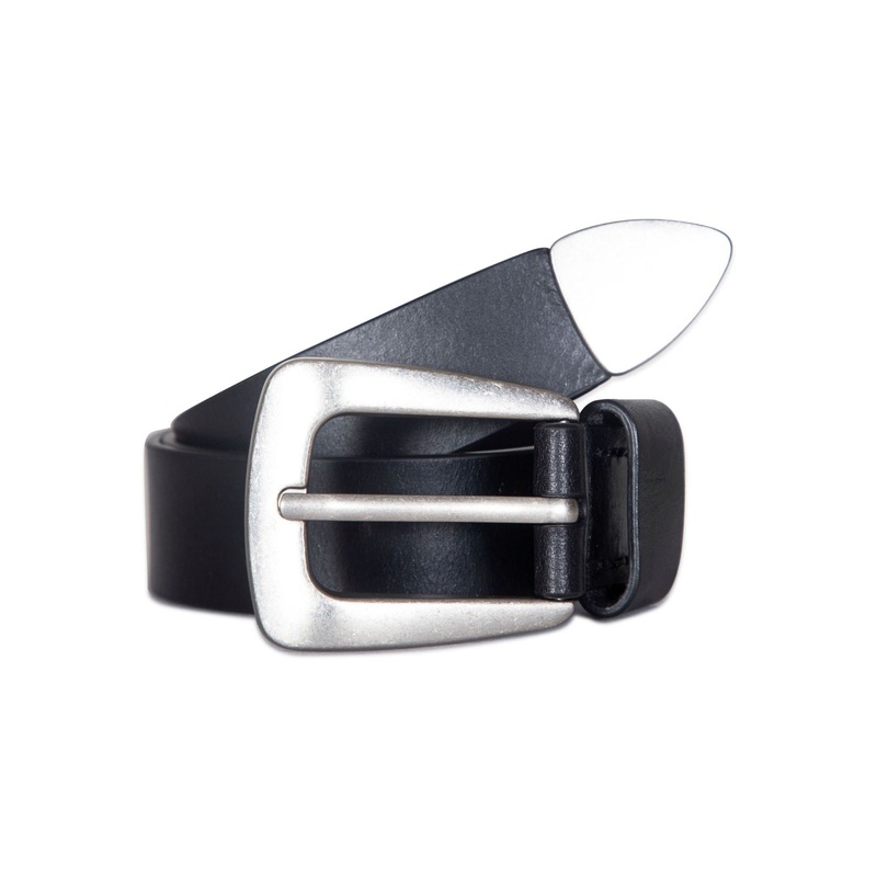 AllSaints Black 32Mm Belt with Metal Tip