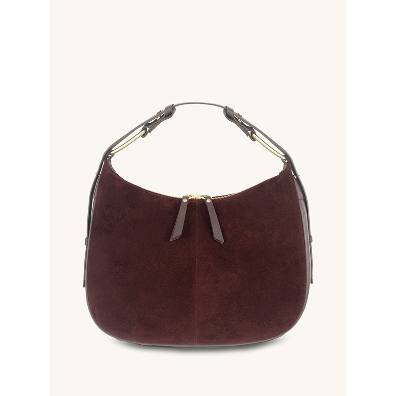 Apatchy Burgundy The Charlie Suede Bag